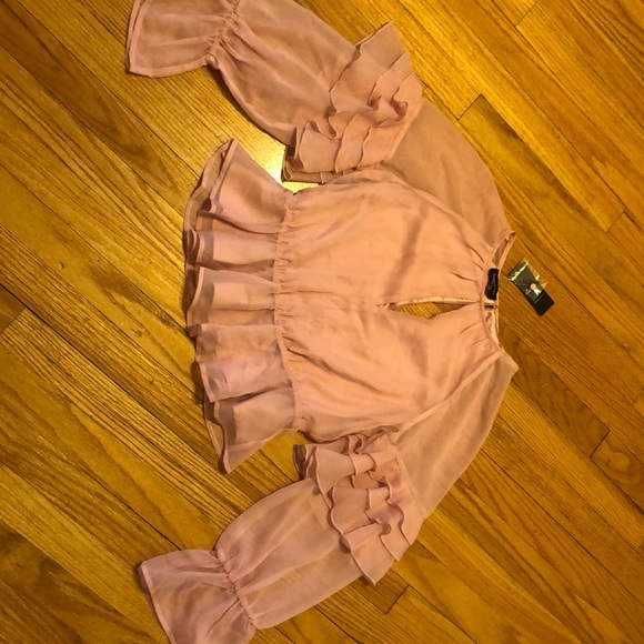 Pink Ruffle Top - Picture 3 of 3